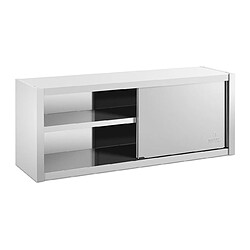 Helloshop26 Armoire murale en inox haute de cuisine placard rangement professionnelle - 150 x 45 cm 14_0000467