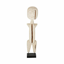 Mes Statuette homme 33x24x144 cm en bois exotique blanc