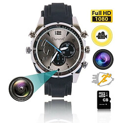 Totalcadeau Montre caméra espion HD 1080P 32Go vision de nuit waterproof