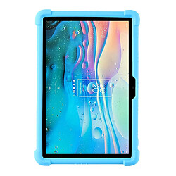 Coque en silicone quatre coins améliorés avec béquille, bleu ciel pour votre TCL Tab 10s 9081X