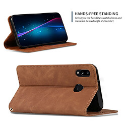 Acheter Wewoo Housse Coque Etui à rabat horizontal magnétique pour Galaxy A10S Retro Skin Feel Business Marron