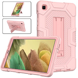 Coque en TPU + Silicone Conception de couleur contrastée B3 avec béquille coulissante or rose pour votre Samsung Galaxy Tab A7 Lite 8.7 pouces T225/T220 (2021)