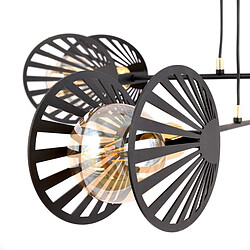 EPIKASA Suspension Playa, Noir, Acier, 93x100x93 cm