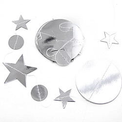 Acheter 13ft Glitter Star Paper Garland Streamer Kit Bannière Argent