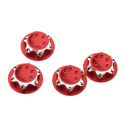 Acheter Ecrous Anti-poussière De Moyeu De Roue En Aluminium De 17mm Pour 1/8 De Voiture De Monstre RC Rouge