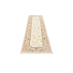 Avis Vidal Tapis de couloir en laine 300x81 beige Darya