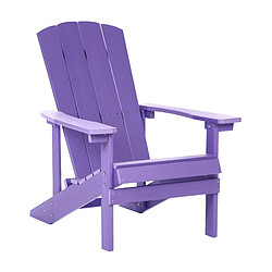 Beliani Chaise de jardin ADIRONDACK Bois d'ingénierie Pourpre