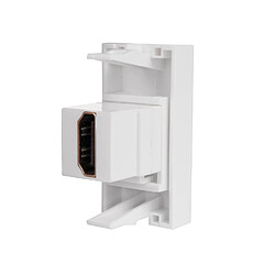 Maclean MCE720W - Prise HDMI - Prise murale modulaire - encastrée – Blanc