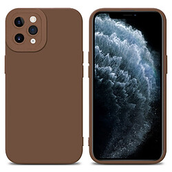 Cadorabo Coque iPhone 11 PRO MAX Etui en Marron