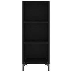 Acheter vidaXL Buffet haut Noir 34,5x32,5x180 cm Bois d'ingénierie