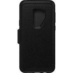 OtterBox Étui pour Galaxy S9 Plus Folio Renforcé en Cuir Strada avec Porte-cartes Noir