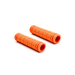 vhbw Poignées de guidon, poignées de vélo, orange, 23mm pour vélo