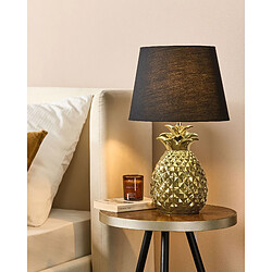 Beliani Lampe à poser PINEAPPLE Céramique Doré