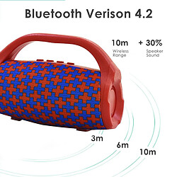 Acheter Universal Haut-parleur Bluetooth portable sans fil Subwoofer Système audio Musique stéréo 3D Haut-parleur surround avec support microphone Carte TF | Haut-parleur portable (fil ondulé)