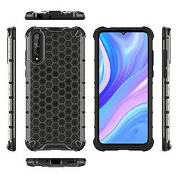 Wewoo Coque Souple Pour Huawei Enjoy10S Shockproof Honeycomb PC + TPU Case Grey