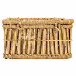 Lot de paniers Alexandra House Living Naturel Bambou Corde 52 x 40 x 70 cm 62 x 42 x 32 cm 2 Pièces