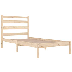 Avis vidaXL Cadre de lit sans matelas bois de pin massif