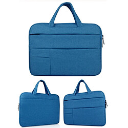 Wewoo Sacoche pour ordinateur portable bleu 12 pouces et ci-dessous Macbook, Samsung, Lenovo, Sony, Alienware DELL, CHUWI, ASUS, HP Universel poches multiples Oxford chiffon doux poignée sac tablette,