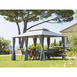 Tonnelle de jardin Thira 3 x 4 m Graphite/Ardoise - Hespéride