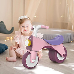 Vélo d'Équilibre Sans Pédales pour Enfants Robincool Balance Bike 55x28x41 cm Rose avec Lumière et Son Dès 1 An