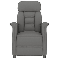 Avis vidaXL Fauteuil inclinable électrique Gris foncé Similicuir daim