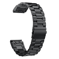 Avis Bracelet en métal chaîne à maillons noir pour votre Garmin Fenix 5X