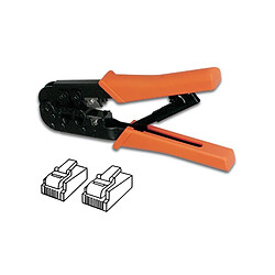 Perel Pince a sertir pour connecteurs modulaires 6p4c (rj11), 6p6c (rj12), 8p8c (rj45)