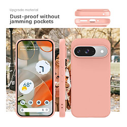 Htdmobiles Coque pour Google Pixel 9 et 9 Pro 5G - housse etui silicone gel fine + film ecran - ROSE