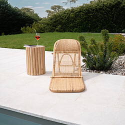 Rendez Vous Deco Chaise de plage pliable Favignana en rotin