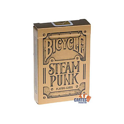 Bicycle Cards Bicycle ""STEAMPUNK"" - jeu de 55 cartes toilées plastifiées - format poker - 2 index standards