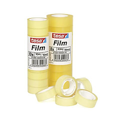 TESA Tour de 8 rubans adhésif tesafilm standard - 33mm x 19mm