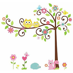 Thedecofactory ARBRE MAGIQUE - Stickers arbre magique géant et ses animaux