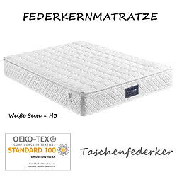 RAVAS Matelas en mousse160x200cm Matelas à ressorts froide 7 zones, ressorts ensachés,Mémoire de forme,épaisseur 25cm pas cher