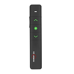 Wewoo Télécommande Pointeur laser Présentateur vert sans fil 2,4 GHz de contrôle à distance avec représentation clicker, contrôle: 100 m