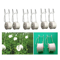 6pcs Plantant Des Crochets De Tomate Pinces De Support De Légumes Pour