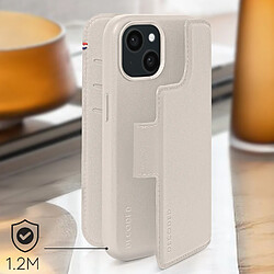 Acheter Étui Cuir pour iPhone 15 Plus Coque détachable Portefeuille Decoded Clay