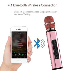 Acheter Universal Microphone Bluetooth multifonctionnel sans fil Kara Normal Double haut-parleur Microphone portable Smart Kara Normal pour téléphone mobile | Microphone