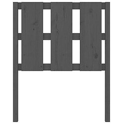 Acheter Maison Chic Tête de lit scandinave pour lit adulte,Meuble de chambre Gris 80,5x4x100 cm Bois massif de pin -MN34779