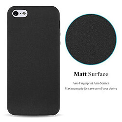 Avis Cadorabo Coque iPhone 5 / 5S / SE 2016 Etui en Noir