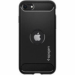 Acheter Spigen Sgp Spigen Coque pour iPhone Se 2020 [Rugged Armor] Fibre de Carbone - Design Automobile, Triple Protection - US Military Grade, Spider Web, Air Cushion, Compatible avec iPhone Se 2020 2020 - Noir