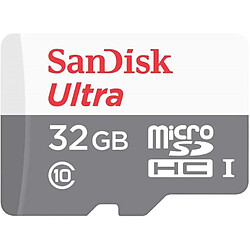 Sandisk Carte M.SDHC Ultra 32GB (UHS-1/Cl.10/100MB/s) +Adaptateur