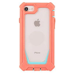 Coque en TPU + acrylique détachable 2-en-1 Rose corail/vert bleuté pour votre iPhone 6/6s/7/8/SE (2nd Generation)