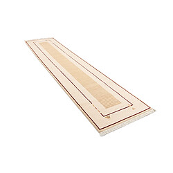 Vidal Tapis de couloir en laine 394x84 brun Darya