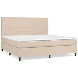 Maison Chic Lit Adulte - Lit simple Lit à sommier tapissier avec matelas moelleux - Meuble de Chambre - Cappuccino 200x200 cm -MN81076