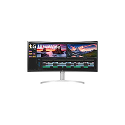 Ecran PC LG 38WN95CP W 38" Incurvé UltraWide QHD+ Gris et blanc