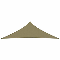 Maison Chic Voile d'ombrage | Voile de parasol | Toile d'ombrage tissu oxford triangulaire 3,5x3,5x4,9 m beige -MN78744