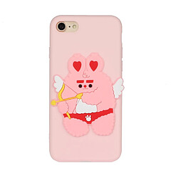 Coque en TPU + PU poupée animale enduite Cupidon pour votre Apple iPhone 7/8 4.7 pouces