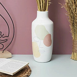 Acheter Paris Prix Vase Déco en Céramique Poésie 29cm Blanc