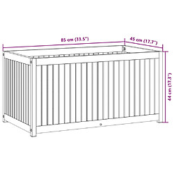 vidaXL Jardinière 85x45x44 cm bois massif d'acacia et acier pas cher