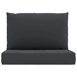 Acheter Maison Chic Lot de 2 Coussins Confort,Coussins de palette noir tissu oxford -GKD24512